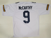J.J. McCarthy Autographed White Custom Jersey (Pre-Order)