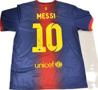 Lionel Messi Autographed Barcelona Jersey