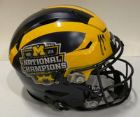 J.J. McCarthy Autographed 2023 National Champs University of Michigan Speed Full Size SpeedFlex Helmet