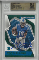 Amon-Ra St. Brown Autographed 2021 Rookies & Stars Green Rookie Card Auto Grade 10 Card Grade 9.5