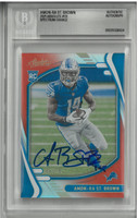 Amon-Ra St. Brown Autographed 2021 Absolute Spectrum Orange /75