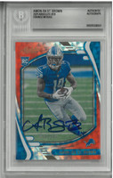 Amon-Ra St. Brown Autographed 2021 Absolute Orange Mosaic Rookie /199