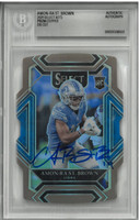 Amon-Ra St. Brown Autographed 2021 Select Prizm Copper Die Cut /199