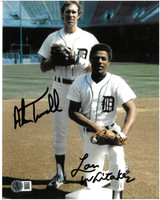 Alan Trammell and Lou Whitaker Autographed Detroit Tigers 8x10 Photo #2