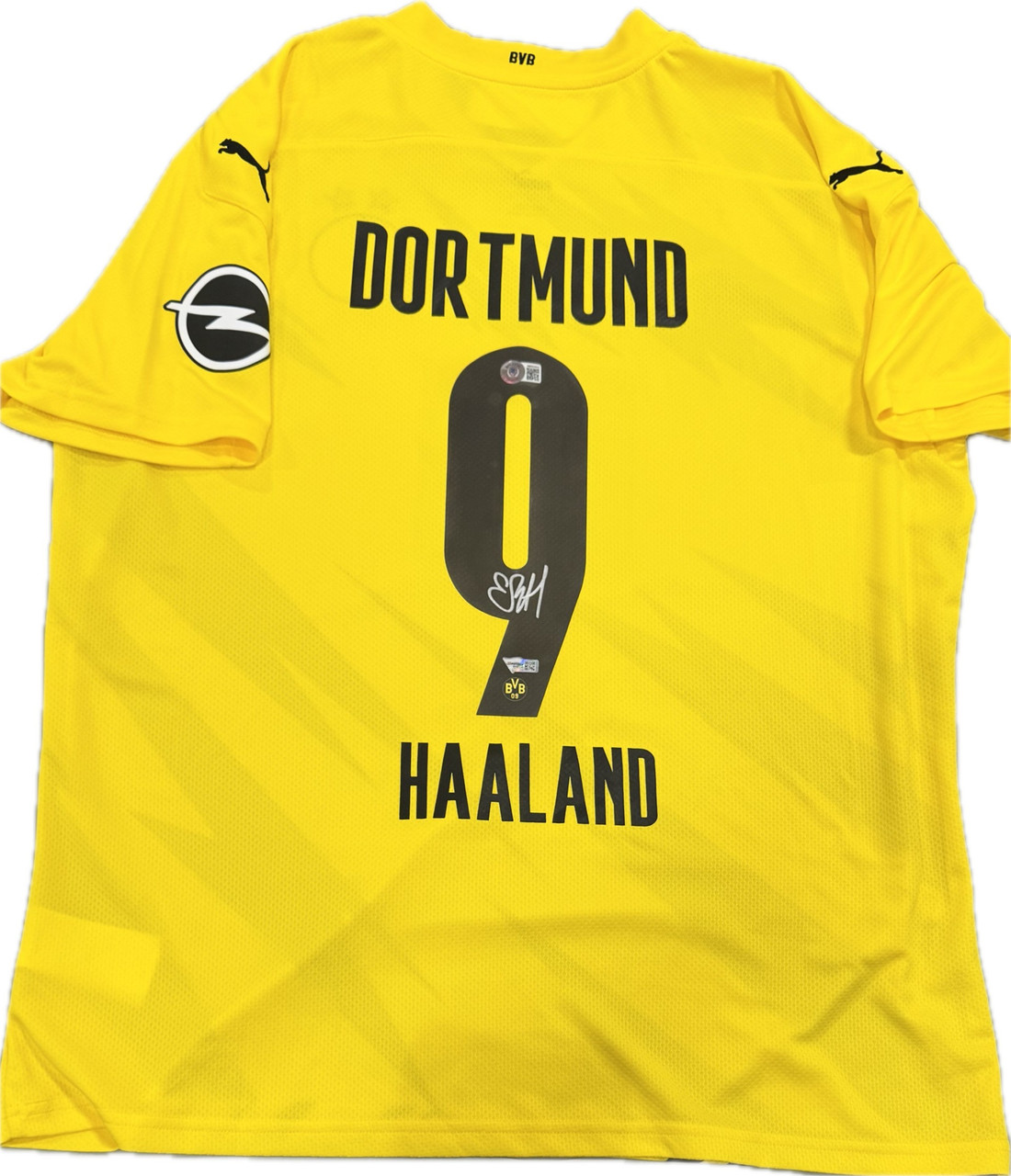 ボルシア・ドルトムント HAALAND シャツ Erling Haaland Autographed Borussia Dortmund Puma Jersey - Detroit