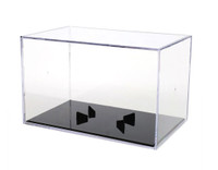 Football Cube Display Case with Black Stand