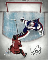 Connor Hellebuyck Autographed Team USA 8x10 Photo