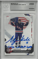 Megan Keller Autographed 2026 Topps Now Olympic Games #15 with 2026  Golden Goal Inscription 