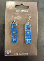 Detroit Lions Vertical Font Earrings
