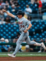 Brett Callahan Autographed Detroit Tigers 8x10 Photo #1 - 1st MLB Home Run (Pre-Order)