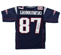 Rob Gronkowski Autographed  New England Patriots Mitchell & Ness Authentic 2010 Navy Blue NFL Jersey