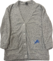 Detroit Lions College Concepts Women's Fleece Cardigan 