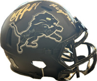 Calvin Johnson Autographed Detroit Lions 2026 Salute to Service Mini Helmet with Megatron Inscription 