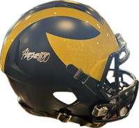 Hogan Hansen Autographed University of Michigan Replica Helmet