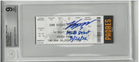 Kevin McGonigle Autographed Detroit Tigers at San Diego Padres MLB Debut Game Ticket 3/26/26 with Debut Inscription Ticket 9