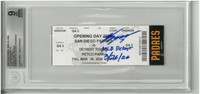 Kevin McGonigle Autographed Detroit Tigers at San Diego Padres MLB Debut Commemorative Ticket 3/26/26 with Debut Inscription Auto 10 Ticket 9