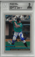 Miguel Cabrera Autographed 2000 Topps Traded #T40 Rookie Card Auto 10 Card 9