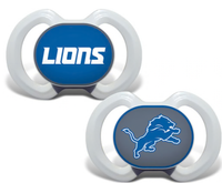 Detroit Lions Orthodontic 2 Pack Baby Pacifier