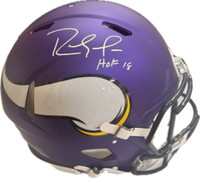Randy Moss Autographed Minnesota Vikings Full Size Authentic Helmet with Hall of Fame Inscription