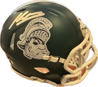 Kenneth Walker III Autographed Michigan State University Gruff Alternate Mini Helmet