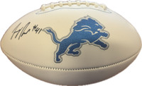 Jimmy Rolder Autographed Detroit Lions White Panel Football