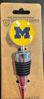 University of Michigan Chrome Wine Stopper