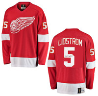 Nicklas Lidstrom Autographed Red Detroit Red Wings Vintage Jersey