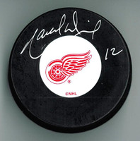 Marcel Dionne Autographed Detroit Red Wings Puck