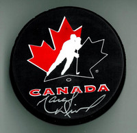Marcel Dionne Autographed Team Canada Hockey Puck