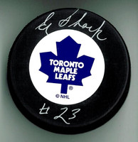 Eddie Shack Autographed Toronto Maple Leafs Hockey Puck