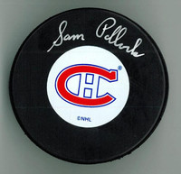 Sam Pollock Autographed Montreal Canadiens Hockey Puck