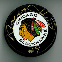 Bobby Hull Autographed Chicago Blackhawks Game Puck