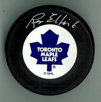 Ron Ellis Autographed Toronto Maple Leafs Hockey Puck