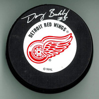 Doug Barkley Autographed Detroit Red Wings Hockey Puck