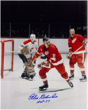 Alex Delvecchio Autographed Detroit Red Wings 8x10 Photo #4 - Detroit ...