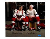 Gordie Howe & Ted Lindsay Autographed 16x20 Photo