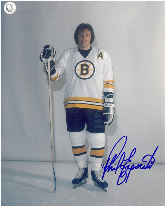 Phil Esposito Autographed Boston Bruins 8x10 Photo #1 - Detroit City Sports