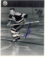 Woody Dumart Autographed Boston Bruins 8x10 Photo
