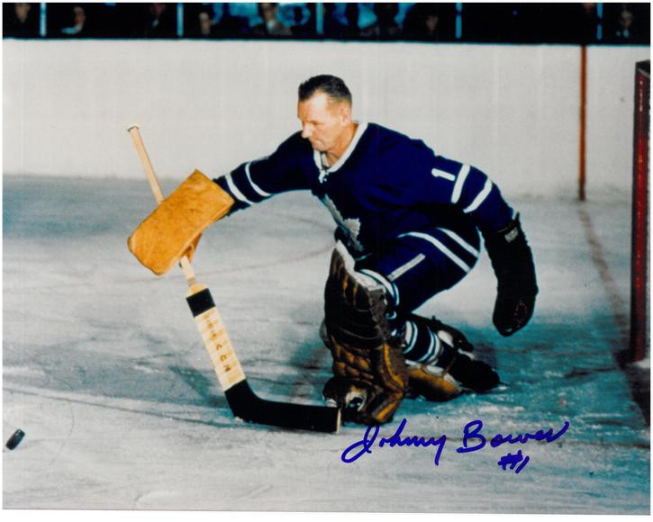 johnny bower signed jersey