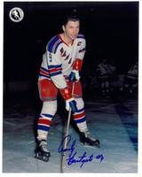 Andy Bathgate Autographed New York Rangers 8x10 Photo