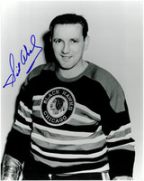 Sid Abel Autographed Chicago Blackhawks 8x10 Photo #8