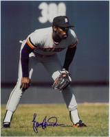 Larry Herndon Autographed Detroit Tigers 8x10 Photo #3