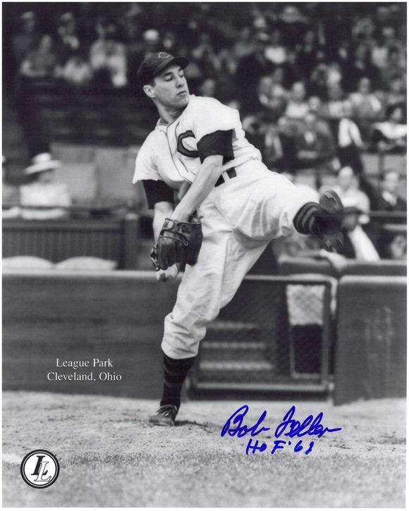 Bob Feller, Hall of Fame, Cleveland, Signed 8x10 Photograph