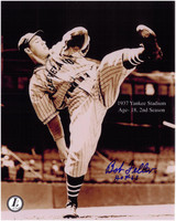 Bob Feller Autographed Cleveland Indians 8x10 Photo #8