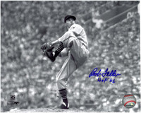 Bob Feller Autographed Cleveland Indians 8x10 Photo #6