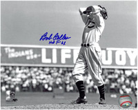 Bob Feller Autographed Cleveland Indians 8x10 Photo #5