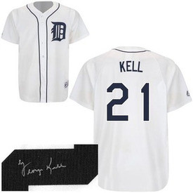 George Kell Autographed Detroit Tigers Nike Jersey - Detroit City Sports