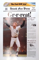 "Gr-r-reat!" 1984 Detroit Tigers Free Press Poster