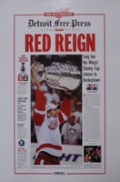 "Red Reign" 2008 Detroit Red Wings Free Press Poster