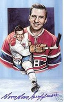 Bernie "Boom-Boom" Geoffrion Autographed Legends of Hockey Card